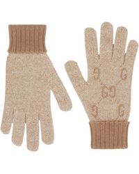Gucci - Gg Lamé Gloves - Lyst