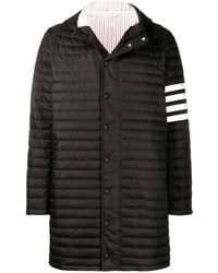 Thom Browne - 4-Bar Hooded Down Coat - Lyst