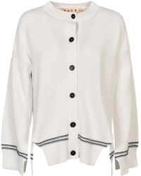 Marni - Logo-Embroidered Cardigan - Lyst