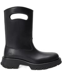 Loewe - Bobby Cut-Out Lug-Sole Boots - Lyst