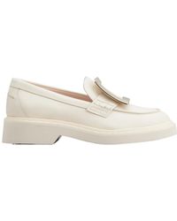 Roger Vivier - Viv' Rangers Metal Buckle Loafers - Lyst