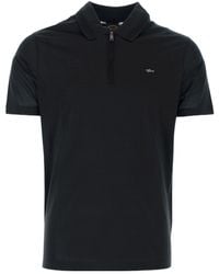 Paul & Shark - Half Zip Logo Detailed Polo Shirt - Lyst