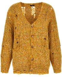 R13 - Alpaca Leather Cardigan - Lyst