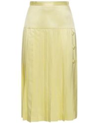 Alessandra Rich - Pleated Mid-Length Skirt - Lyst