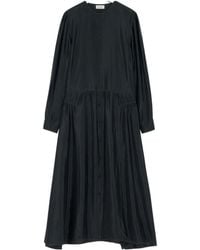 Lemaire - Long Sleeve Gathered Maxi Dress - Lyst