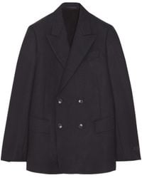 Lanvin - Double-Breasted Long-Sleeved Jacket - Lyst