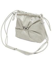 DIESEL - Scrunch-D Leather Bucket Bag - Lyst