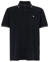 Emporio Armani - Micro Eagle Slim Polo Shirt - Lyst