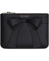 Comme des Garçons - Comme Des Garçons Wallet Big Bow Zipped Purse - Lyst