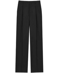 Saint Laurent - Mid-Rise Tailored Pants - Lyst