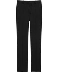 Saint Laurent - High Waist Slim Fit Trousers - Lyst
