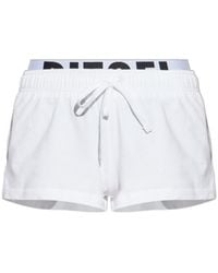 DIESEL - Miranda-D-Pop Logo Wasitband Drawstring Shorts - Lyst