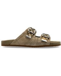 Burberry - Check-Strap Urchin Slides - Lyst