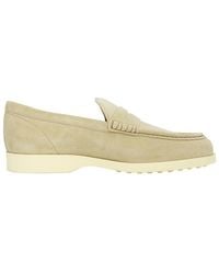 Tod's - Topstitching Penny Loafers - Lyst