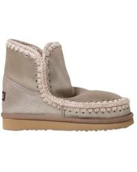Mou - Round-Toed Ankle Boots - Lyst