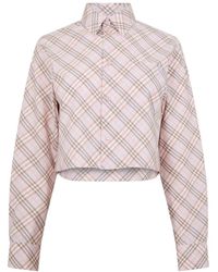 Burberry - Plaid Long-Sleeve Shirt - Lyst