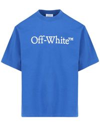 Off-White c/o Virgil Abloh - Big Bookish Skate Crewneck T-Shirt - Lyst