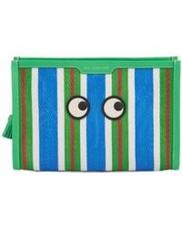 Anya Hindmarch - Striped Clutch - Lyst