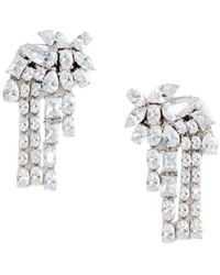 Self-Portrait - Crystal Dangle Earrings - Lyst