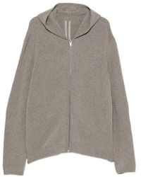 Rick Owens - Long Sleeved Zip-Up Hoodie - Lyst