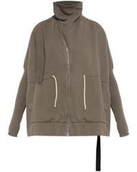 Rick Owens - Oversized Zipped Sweatshirt - Lyst
