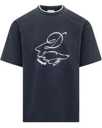 Drole de Monsieur - Drôle De Monsieur Dandy Dog Print T-Shirt - Lyst