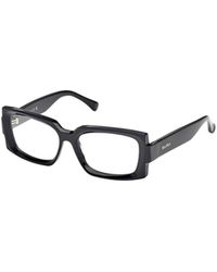 Max Mara - Rectangle-Frame Glasses - Lyst