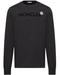 Moncler - Logo Detailed Crewneck Sweatshirt - Lyst