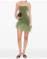 sachin and babi light blue dress STAR OF THE SHOW FEATHER MINI DRESS  AKIRA