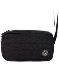 Stone Island - Logo Patch Zipped Wrist Pouch - Lyst