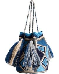 JW Anderson - Jw Anderson Wayuu Embroidered Bucket Bag - Lyst