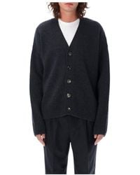 Ami Paris - Long Sleeved Buttoned Cardigan - Lyst
