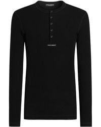Dolce & Gabbana - Serafino Jersey T-Shirt With Logo - Lyst