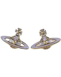 Vivienne Westwood - Logo Pendant Earrings - Lyst