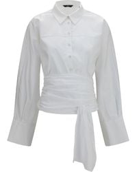 7 For All Mankind - Waist Knot Shirt - Lyst