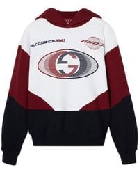Gucci - Cotton Jersey Hooded Sweatshirt - Lyst