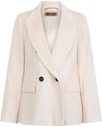 Peserico - Long Sleeved Double Breasted Jacket - Lyst
