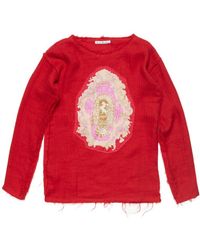Acne Studios - Patch-Detail Linen-Blend T-Shirt - Lyst