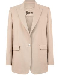 Herno - Shawl-Collar Single-Breasted Blazer - Lyst