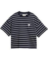Barbour - Striped Cropped Short-Sleeve Tee - Lyst