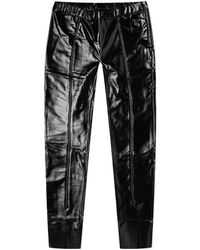 Rick Owens - Ankle-Slit Faux-Leather Leggings - Lyst