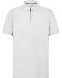 Tommy Hilfiger - Zip Short Sleeve Polo Shirt - Lyst