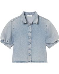 FRAME - The Billow Sleeve Top - Lyst