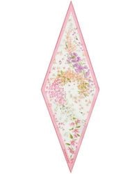Ferragamo - Floral-Print Silk Scarf - Lyst