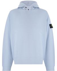 Stone Island - High-Neck Hooded Sweatshirt - Lyst