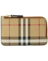 Burberry - Vintage Checked Zipped Cardholder - Lyst