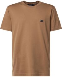 Dolce & Gabbana - Logo Tag Crewneck T-Shirt - Lyst