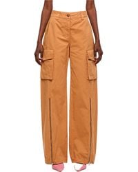 Stella McCartney - Straight-Leg Ankle-Zip Cargo Pants - Lyst