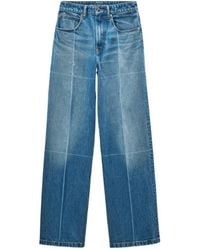 Alexander Wang - Logo Patch Faded Jeans - Lyst