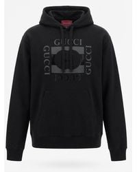 Gucci - Printed Jersey Hoodie - Lyst